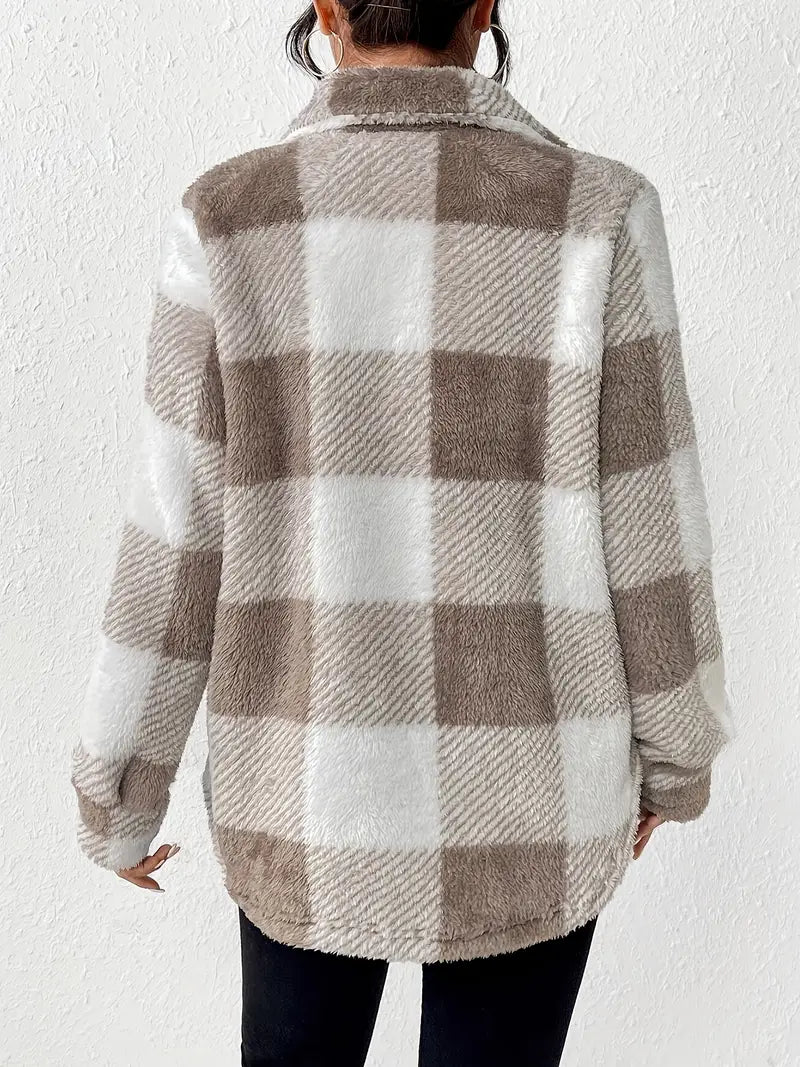 Emilia™ | Geruite Herfstjas
