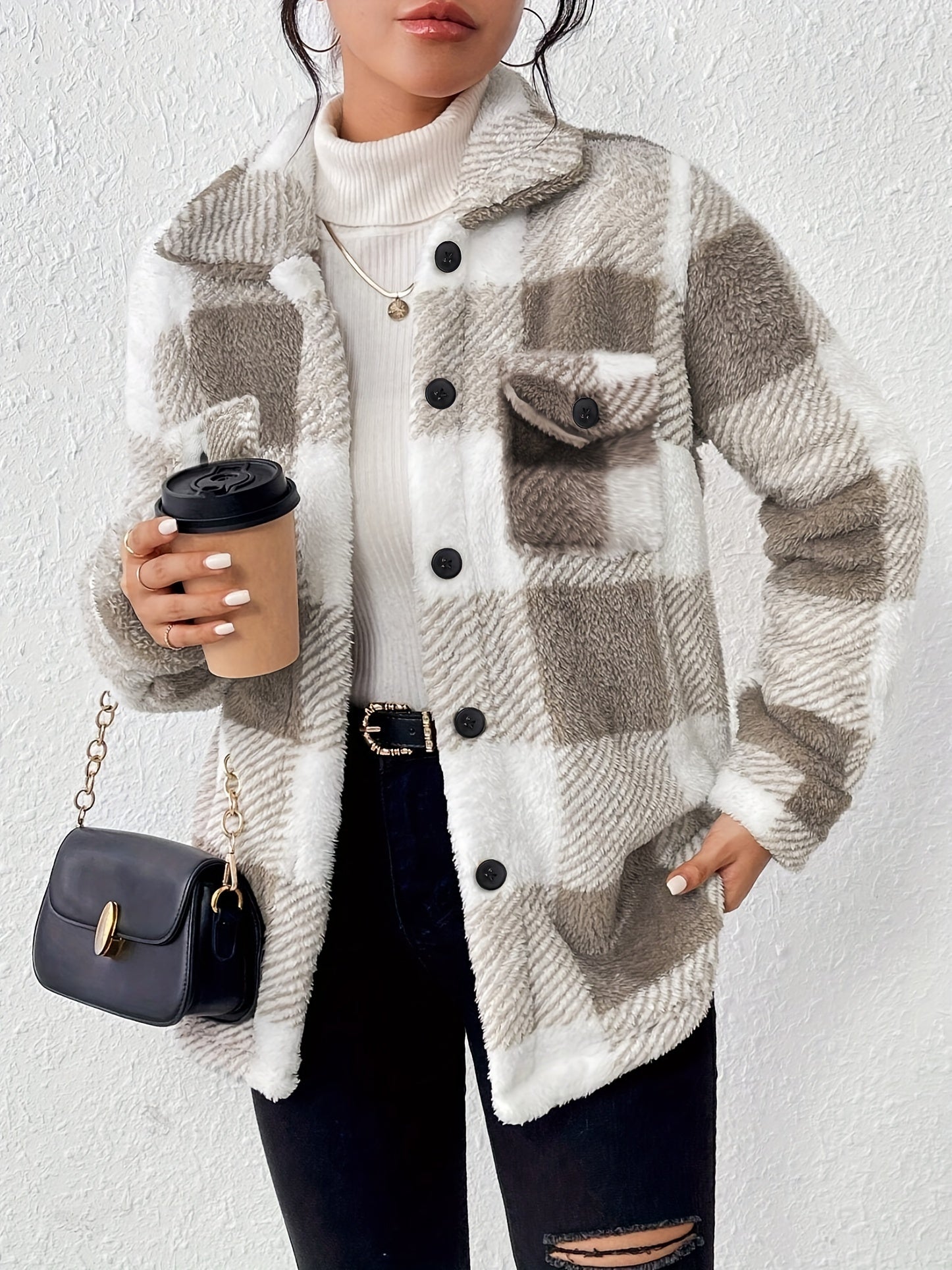 Emilia™ | Geruite Herfstjas