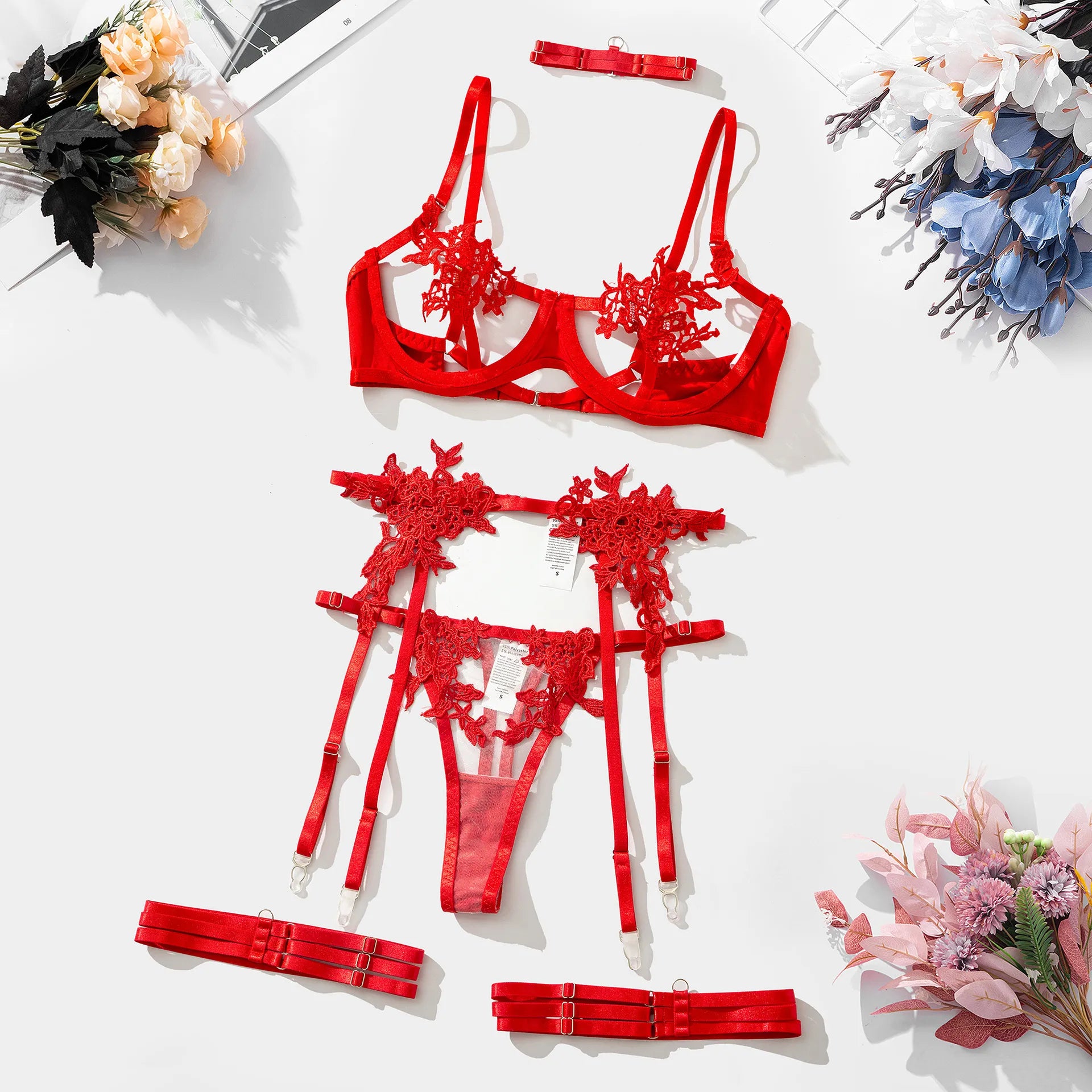 Luna's | 3-delige lingerieset