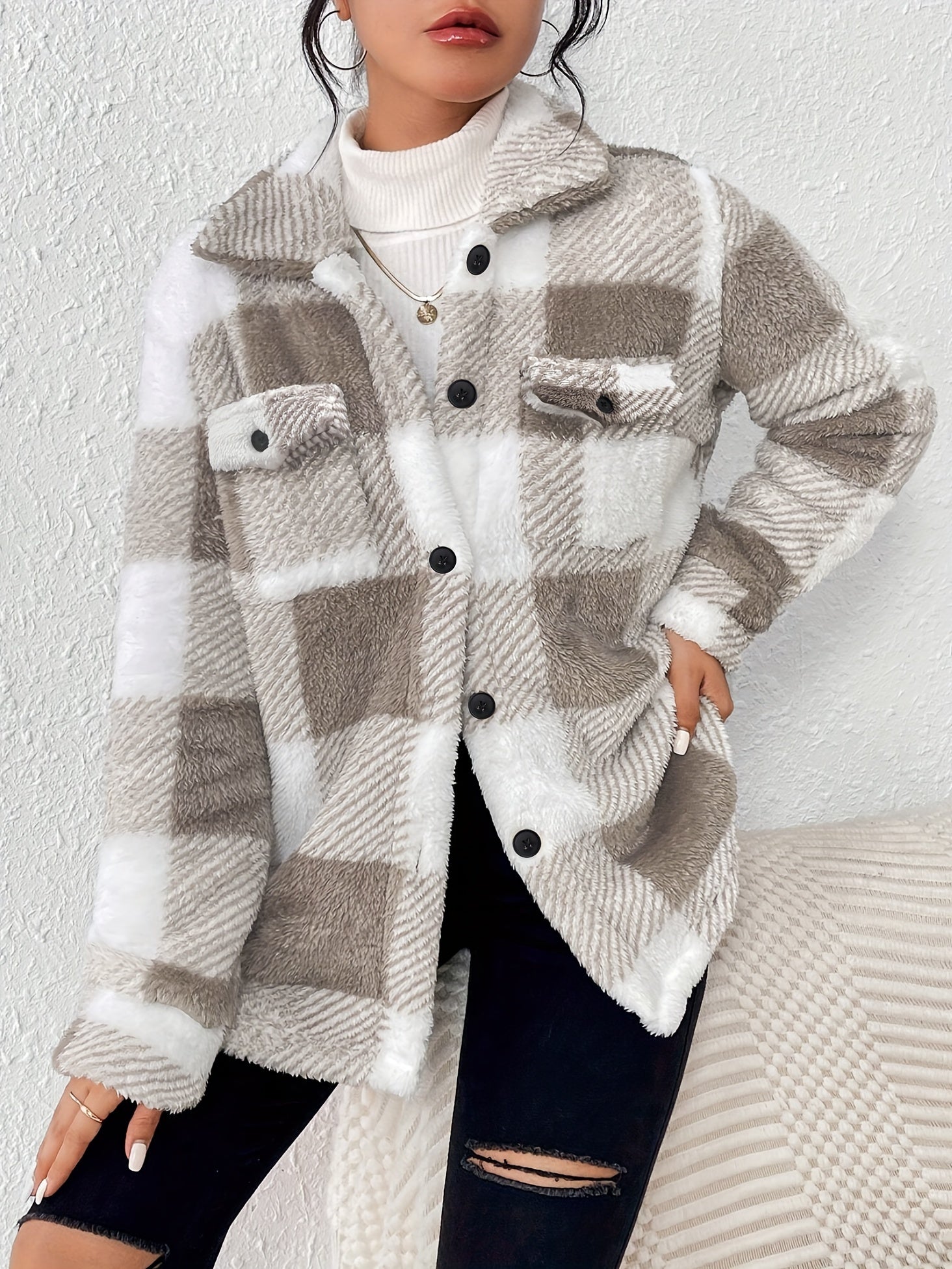 Emilia™ | Geruite Herfstjas